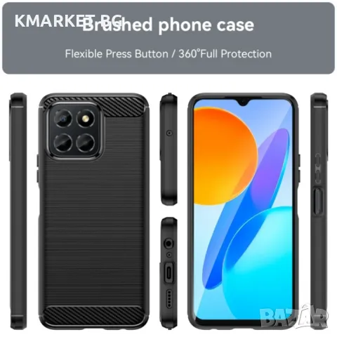 Honor X7a Carbon Fiber Калъф и Протектор, снимка 8 - Калъфи, кейсове - 48999263