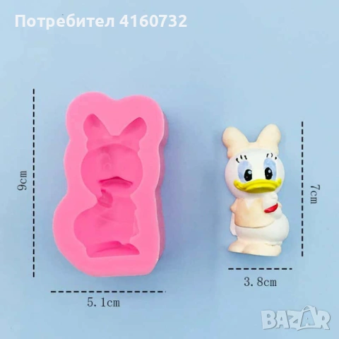 Сет силиконов молд Дисни  от 5 части, снимка 5 - Други - 52419651