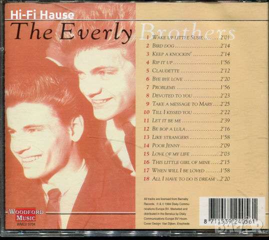 The Everly Brothers, снимка 2 - CD дискове - 36223413