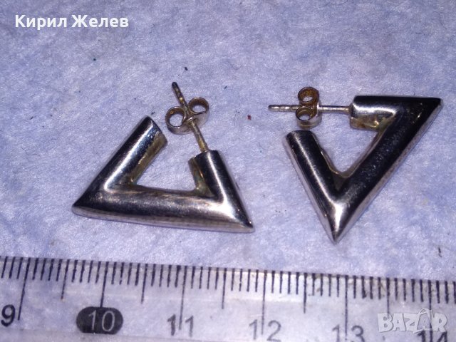 ЕФЕКТНИ ФЕШЪН АРТ ДИЗАЙНЕРСКИ МОДЕЛ СРЕБЪРНИ ОБЕЦИ СРЕБРО 925 ПРОБА 22314, снимка 4 - Обеци - 40488421