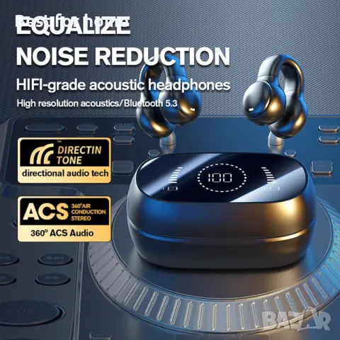 Bluetooth слушалки M47, V5,4 BORN FOR SPORTS, снимка 2 - Bluetooth слушалки - 47445879