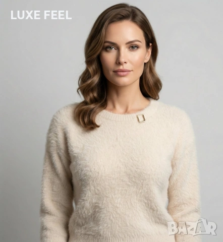 ✨Дамски Пуловер - Екрю