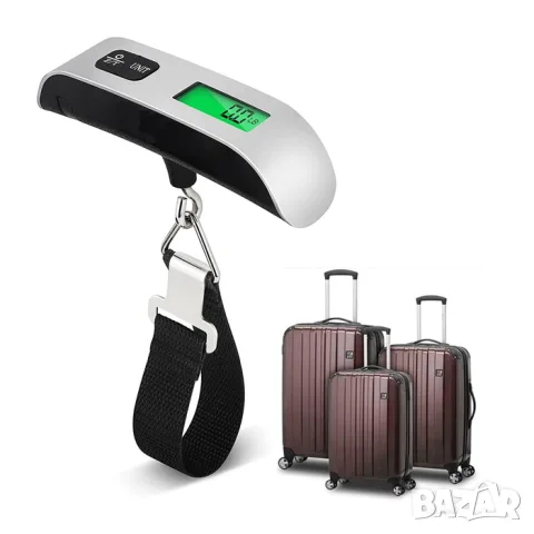 Електронно кантарче за багаж 50 kg с LCD, снимка 2 - Аксесоари и консумативи - 55863924