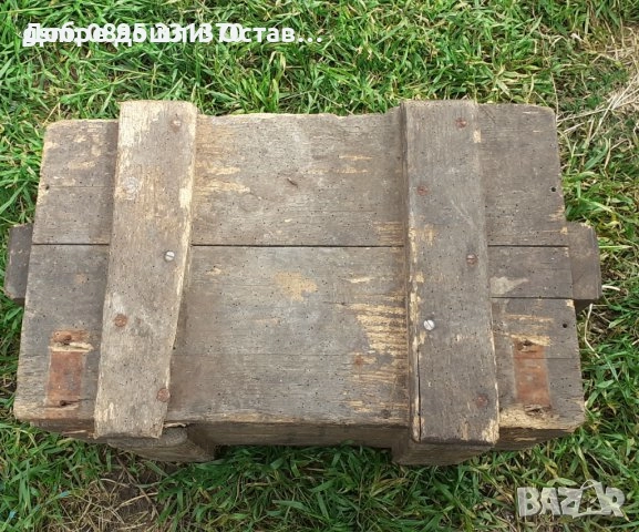 стара дървена ракла с дръжки отстрани, сандък и стар военен дървен сандък с патина, снимка 17 - Други - 34261033