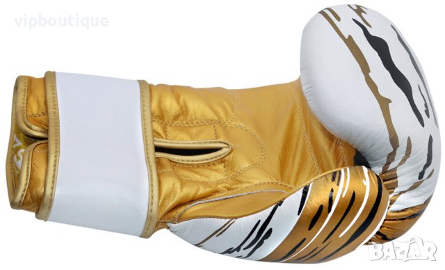 Боксови Ръкавици Изкуствена Кожа MADNESS Gold White Black, снимка 2 - Бокс - 41549013