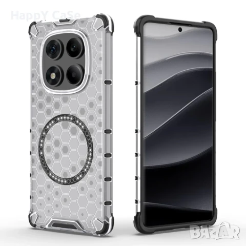 Xiaomi Redmi Note 14 Pro / 14 Pro+ / HONEYCOMB MAGSAFE Удароустойчив кейс гръб калъф, снимка 9 - Калъфи, кейсове - 50497616
