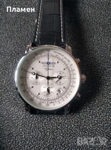 Мъжки ретро бизнес часовник Zeppelin 100 Jahre Zeppelin 7680-2, снимка 3 - Мъжки - 48530846