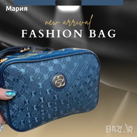 Модерна и компактна дамска чанта с три преградки с дръжка за рамо тип синджир, снимка 2 - Чанти - 44353742