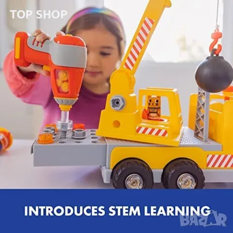 Нова STEM играчка бормашина камион деца 3+ подарък обучение игра, снимка 2 - Образователни игри - 49639488