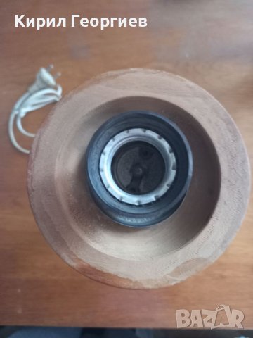 Стара дървена лампа , снимка 2 - Настолни лампи - 41518630