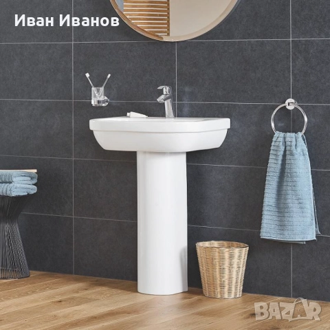Умивалник/Мивка - GROHE Euro Ceramic 60см, снимка 3 - Мивки - 52597318