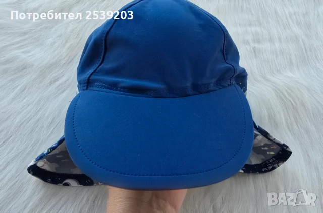 Плажна шапка със защита на вратлето UPF 60+ 5-6 години , снимка 3 - Шапки, шалове и ръкавици - 50806191