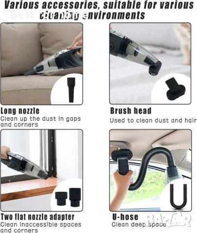 Преносима ръчна прахосмукачка 	Kikuo, снимка 7 - Прахосмукачки - 50108195