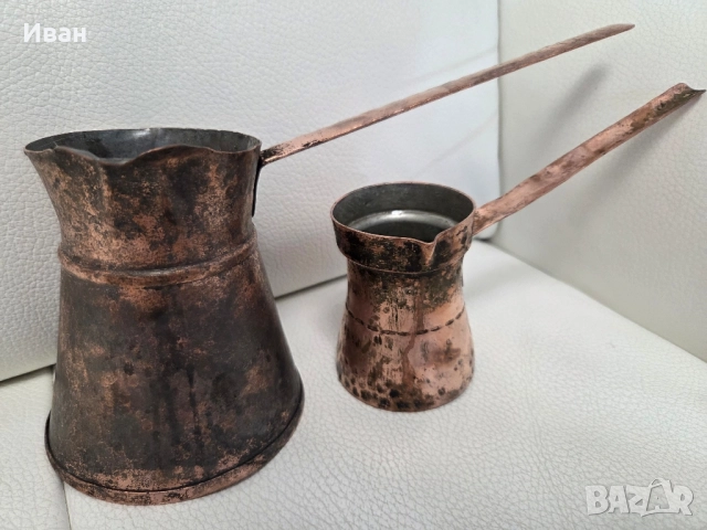 Медни джезвета , снимка 2 - Антикварни и старинни предмети - 51658292