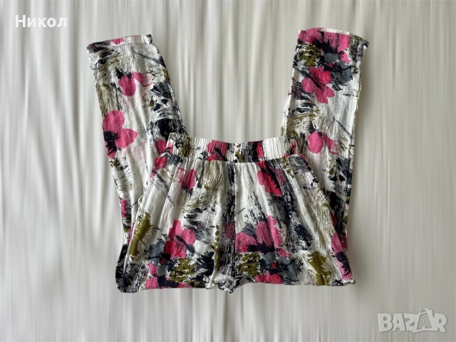 Дамски панталон с лен, снимка 2 - Панталони - 51644018