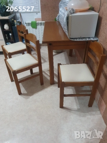 Комплект маса със 4 стола, снимка 13 - Маси - 39960245