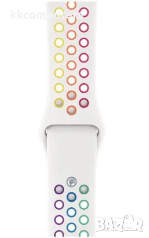 Силиконова спортна каишка за за Smart Watch 22m / Huawei GT, Samsung Gear и др. /Бял/Цветен/ Баркод 