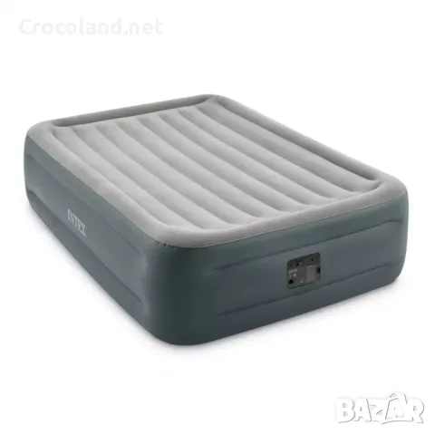 Надуваем матрак Intex Essential Rest, 152 х 203 х 46 см, Fiber-Tech, вградена помпа, плюшена повърхн, снимка 2 - Надуваеми легла - 50097247