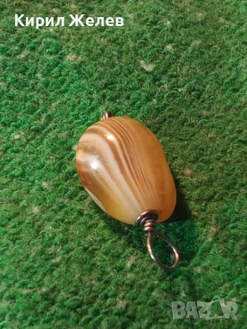 АРТ ХЕНД МЕЙД ПЕНДАНТ МЕДАЛЬОН ПОСРЕБРЕН със САРДОНИКС КАМЪК 74071, снимка 7 - Колиета, медальони, синджири - 35653845