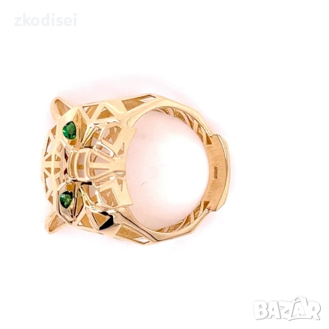 Златен дамски пръстен Cartier 4,18гр. размер:54 14кр. проба:585 модел:36988-1, снимка 5 - Пръстени - 53561801