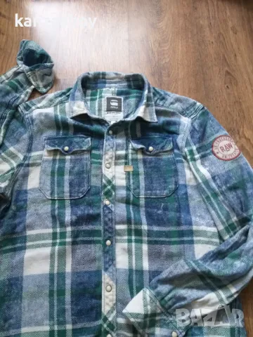 g-star landoh aw2 shirt - страхотна мъжка риза Л, снимка 5 - Ризи - 47906523
