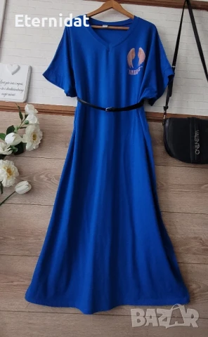 Дълга лятна рокля тип тениска ANGELS , снимка 7 - Рокли - 51402714