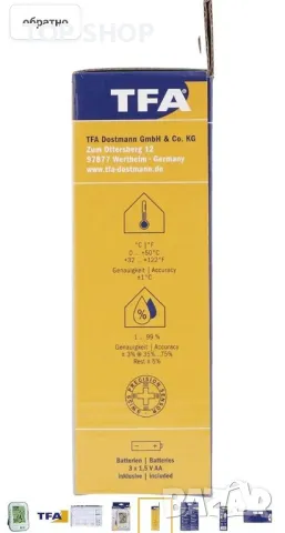 TFA Професионален термохигрометър KlimaLogg Pro с регистратор на данни, снимка 3 - Друга електроника - 48934662