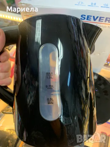 Severin Черна Кана за гореща вода 2200W , 1 литър, снимка 7 - Кани - 49446937