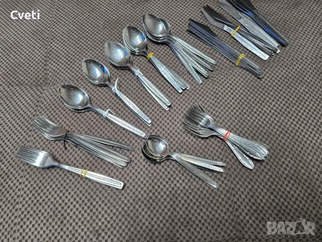 Прибори за хранене, вилици, лъжици и ножове , снимка 10 - Прибори за хранене, готвене и сервиране - 48535525