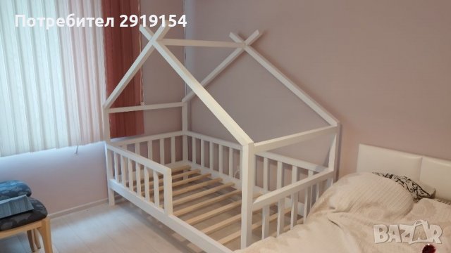 Детско легло тип къщичка, снимка 7 - Мебели за детската стая - 39313086