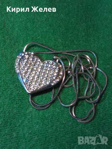 СЪРЦЕВИДЕН СКЪПОЦЕНЕН АРТ МЕДАЛЬОН ПОСРЕБРЕНО КОЛИЕ БЕЛ ЕПОК СТИЛ с ЦИРКОНИ 16886, снимка 9 - Колиета, медальони, синджири - 35273907