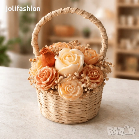 Букет от соеви свещи, снимка 8 - Декорация за дома - 52169112