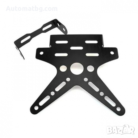 Поставка за регистрационен номер Automat,Стойка за номер на мотор, Черен