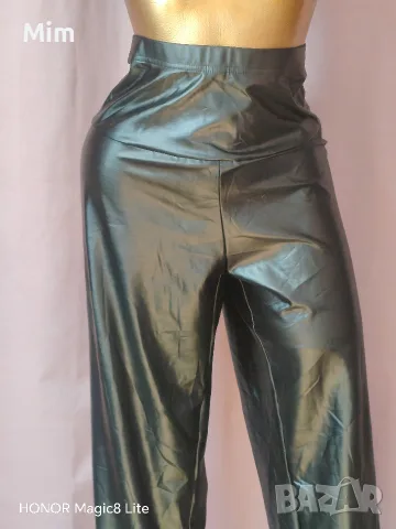 3XL Черен кожен, еластичен клин , снимка 2 - Клинове - 56333334