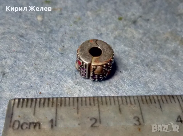 PANDORA СРЕБЪРЕН ЕЛЕМЕНТ За ГРИВНА ПАНДОРА СРЕБРО 925 с НАТУРАЛНИ КАМЪНИ РУБИН ГРАНАТ АМЕТИСТ 47668, снимка 10 - Гривни - 49142009