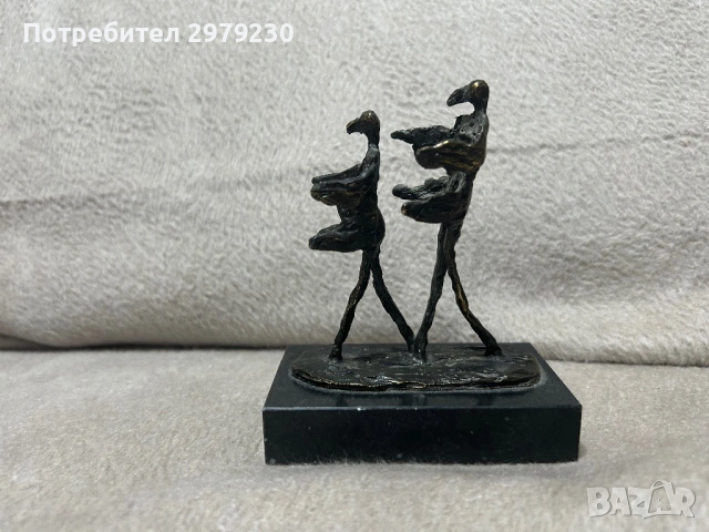 Скулптора бронз арт Деко , снимка 2 - Антикварни и старинни предмети - 53586796