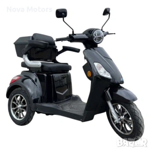 Електрическа Триколка FM1 1500W Черна, снимка 4 - Мотоциклети и мототехника - 53792563