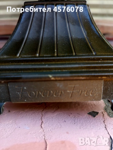 ретро мраморни и дървена лампа, снимка 6 - Лампиони - 53615457