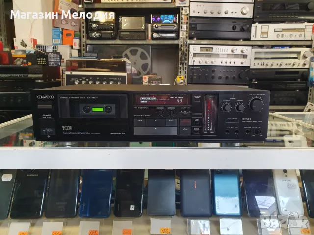 Касетен дек Kenwood -880 D В отлично техническо и визуално състояние., снимка 11 - Декове - 49313103
