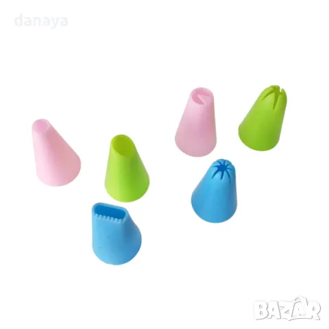 5744 Комплект сладкарски пош с накрайници и адаптор, 8 части, снимка 3 - Аксесоари за кухня - 49195045