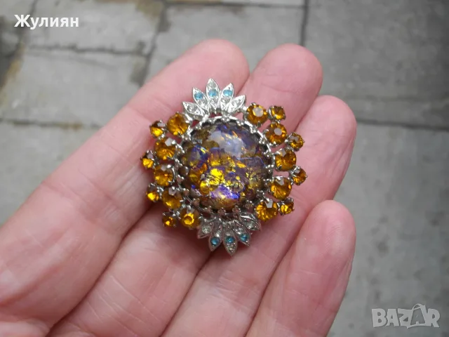 КРАСИВА СТАРА БРОШКА , снимка 5 - Антикварни и старинни предмети - 56066799