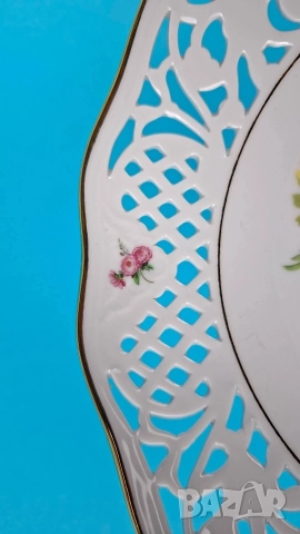 Ажурена фруктиера на столче - Schumann, Германия, снимка 6 - Декорация за дома - 52772426