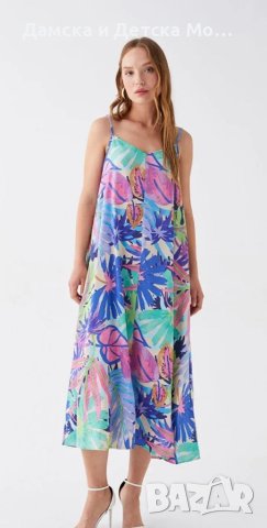 Дамска цветна рокля , снимка 6 - Рокли - 41753845