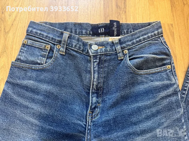 Тъмносини дънки на GAP размер XS/34/32, снимка 2 - Дънки - 56409285