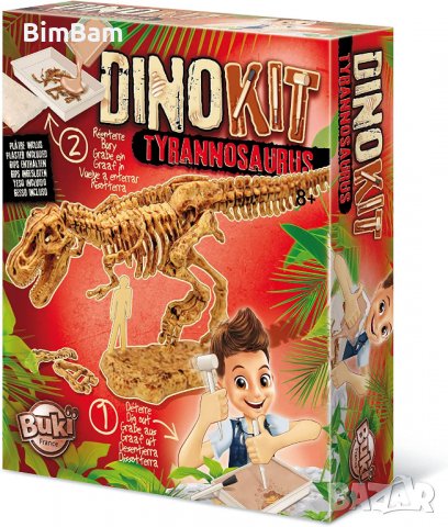 Забавен игрален Дино комплект - Тиранозавър / Buki, снимка 2 - Образователни игри - 39429723