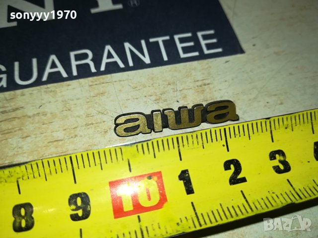 AIWA 3СМ ЕМБЛЕМА ЗА АУДИО  1808231835, снимка 6 - Други - 41897045