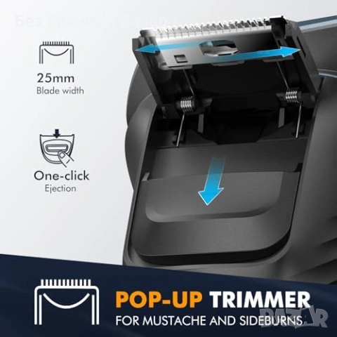 Нова Електрическа самобръсначка за мъже 3 остриета LED дисплей IPX7, снимка 3 - Електрически самобръсначки - 53374048