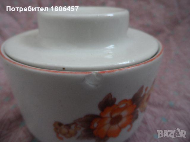 порцеланова захарница 2, снимка 3 - Антикварни и старинни предмети - 36325938