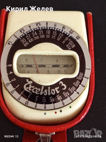 Фотоелектрически експометър с селенова клетка Excelsior 3 рядък за КОЛЕКЦИЯ 50681, снимка 2 - Други ценни предмети - 51745868