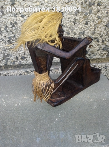 Африканска дървена фигура, снимка 3 - Други - 52576300